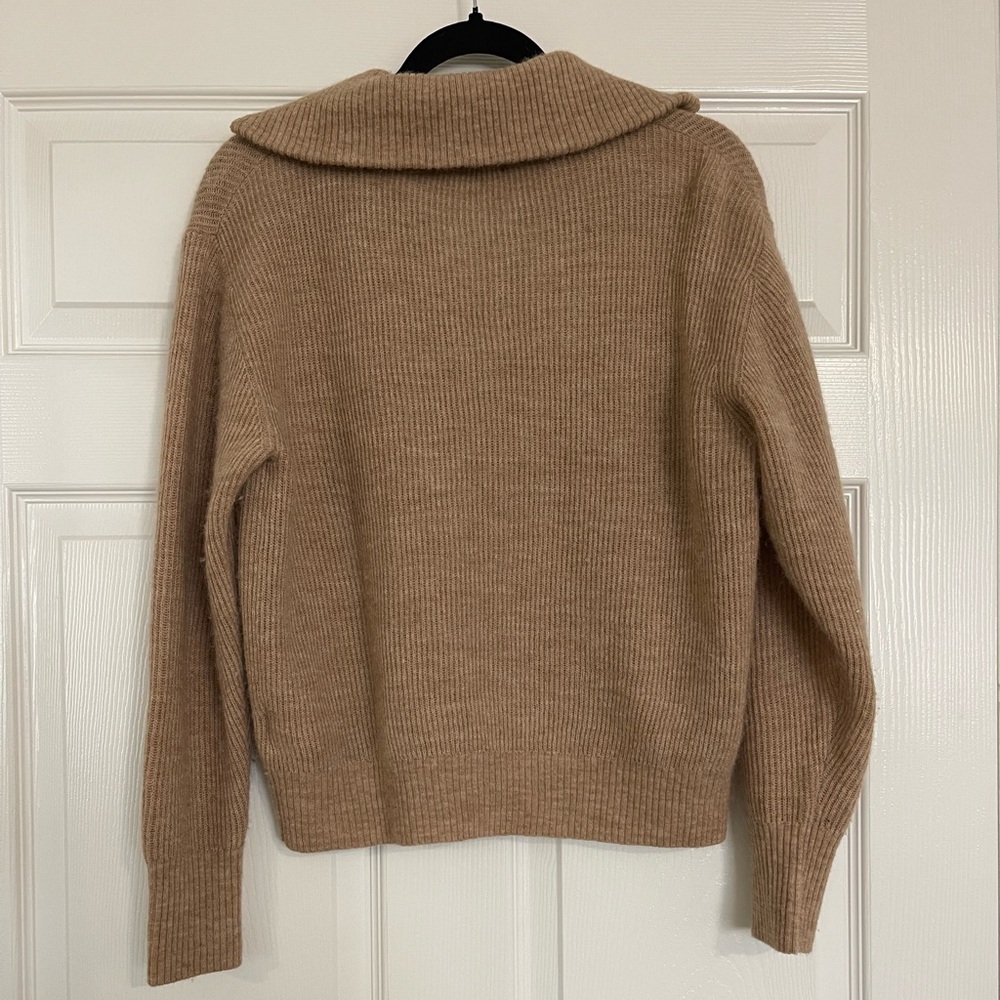 Quince Tan Ribbed Sweater - Picture 3 of 5